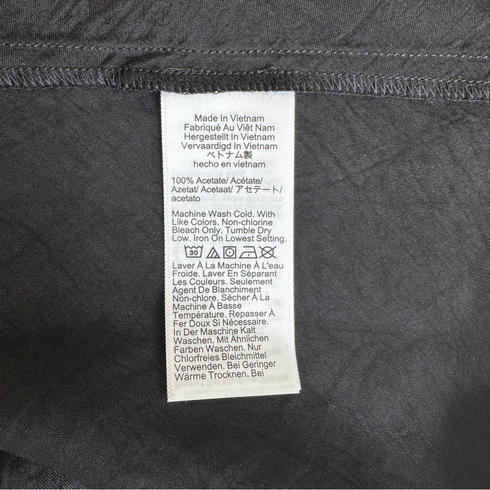 J Crew Black V Neck Short Cap Sleeve Knee Length Slip Dress Womens Size 6 - Picture 14 of 15